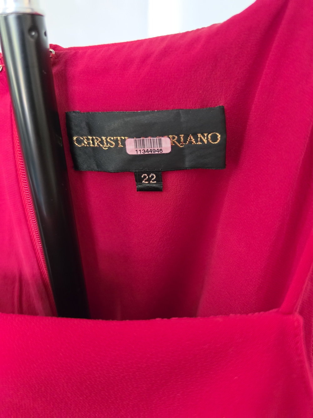 Christian Siriano Red Ruffle Layered Camisole - Picture 2 of 3